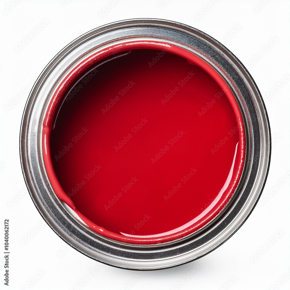 Home improvement image featuring a can of red paint Home improvement image featuring a can of red paint