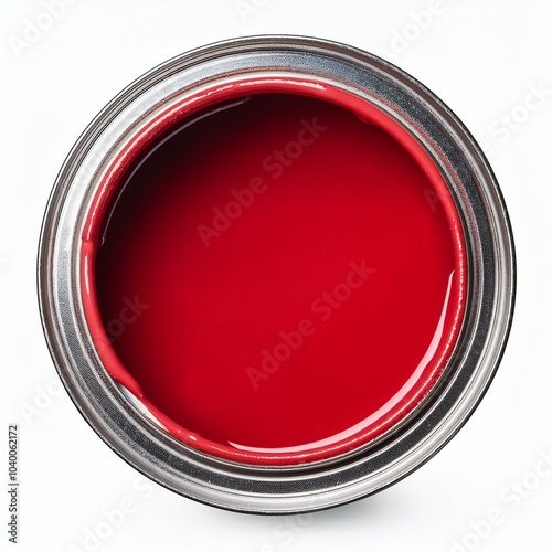 Home improvement image featuring a can of red paint photo