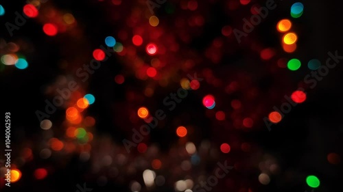 Christmas color lights bokeh abstract background