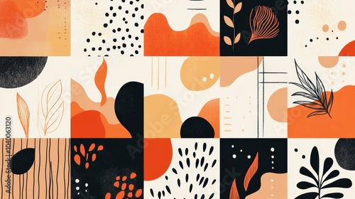 A set of digital illustrations with modern and abstract designs, perfect for enhancing your visual projects and creative work.