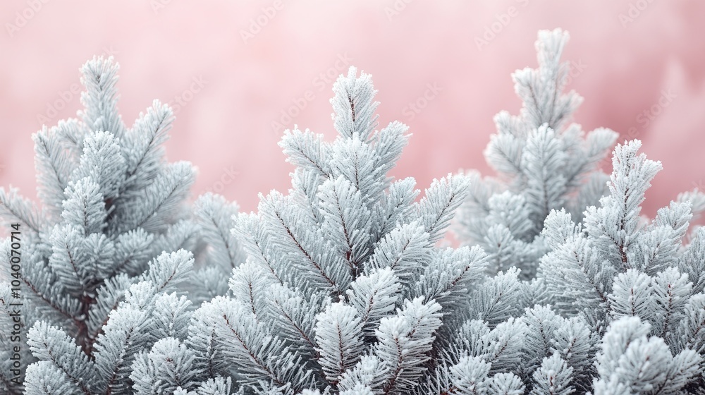 Christmas tree on a pink background Christmas tree on a pink background