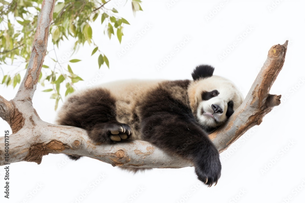 Fototapeta premium Bear wildlife sleeping animal.