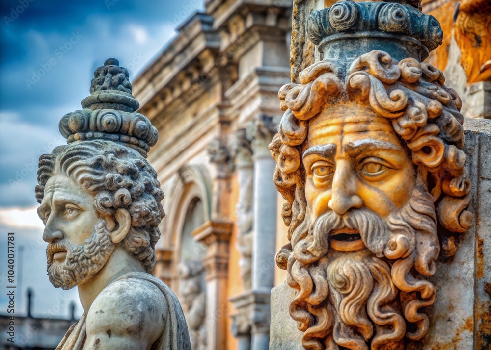 Macro Photography of Ancient Sculptures in Siracusa, Sicily – Captivating Details of Historical Artistry Macro Photography of Ancient Sculptures in Siracusa, Sicily – Captivating Details of Historical Artistry