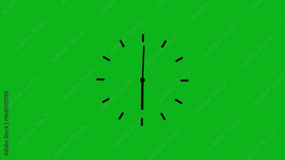 Abstract moving fast speed clock icon animation .