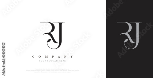 Initial RJ Logo Design Vector 