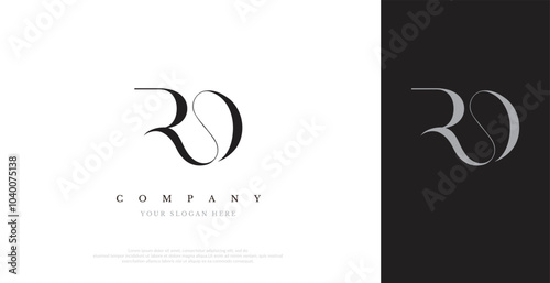 Initial RO Logo Design Vector 