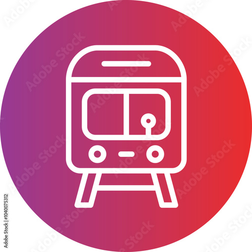 Train vector icon style