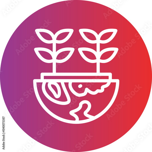 Conservation vector icon style