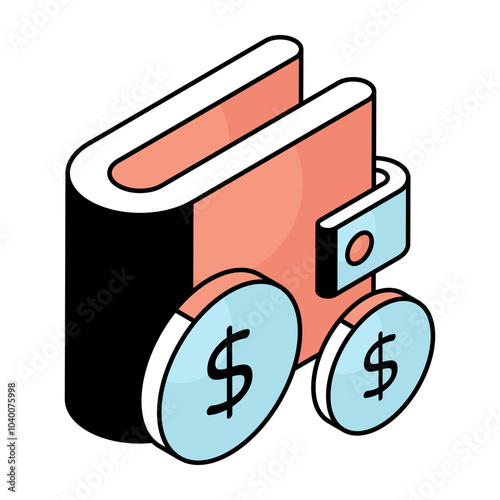 An icon design of dollar 