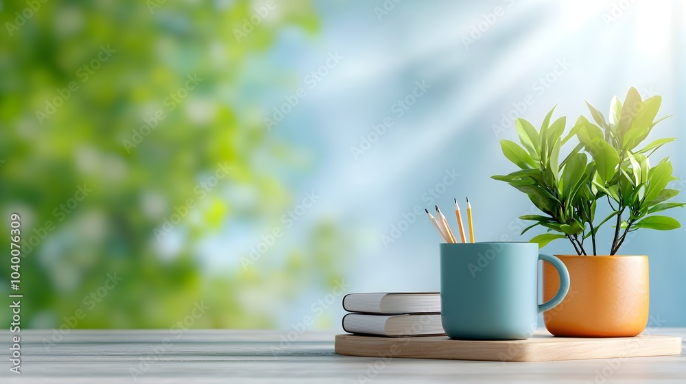 A meticulously crafted miniature office shelf showcasing a perfectly organized setup with tiny books stationery and other work accessories presented in a detailed 3D A meticulously crafted miniature office shelf showcasing a perfectly organized setup with tiny books stationery and other work accessories presented in a detailed 3D