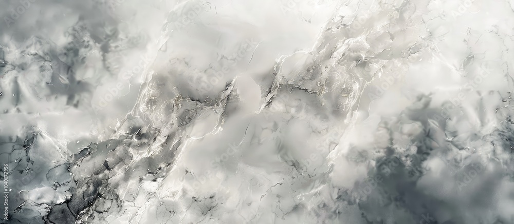 Luxurious white and gray marble wall texture background with a white tint perfect for a copy space image