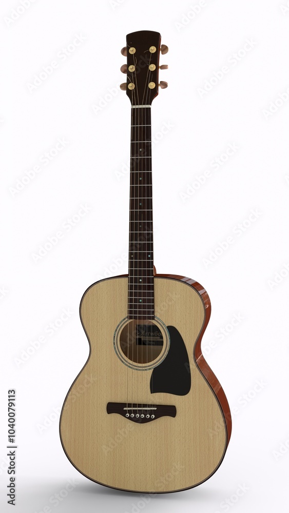 Obraz premium guitar with white background