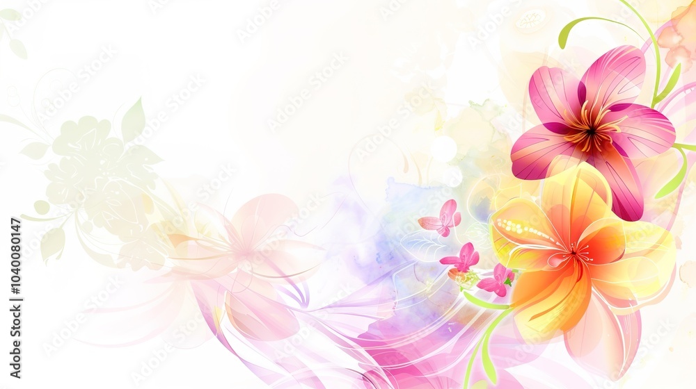 Simple and beautiful design on a white background - an elegant and minimalistic creation. This charming design on a pure white backdrop exudes simplicity and grace, captivating the eye with its clean 