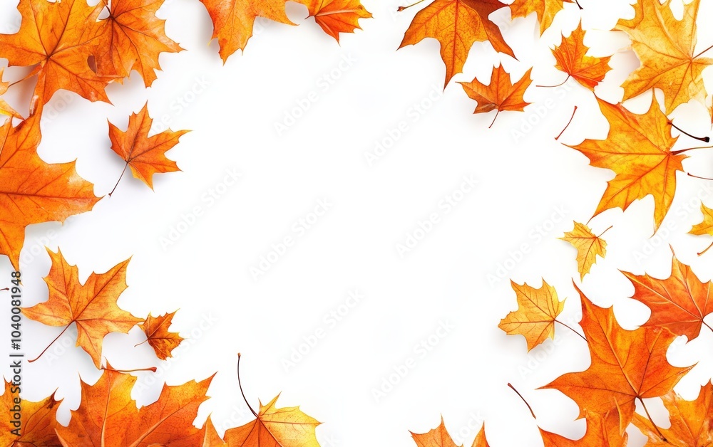 Autumn composition. Frame made of autumn leaves, Autumn composition. Frame made of autumn leaves,
