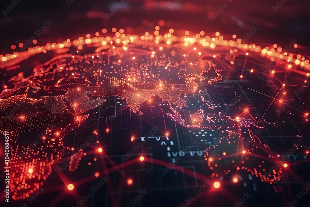 Global Network Visualization: A Digital Map of Connectivity and Data Flow Global Network Visualization: A Digital Map of Connectivity and Data Flow