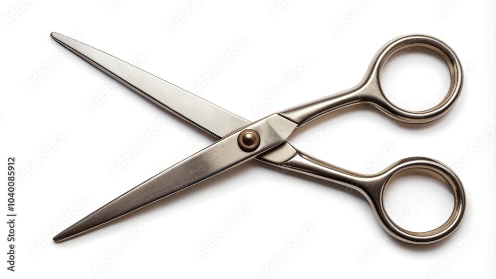 Metal scissor pattern isolated on white background Metal scissor pattern isolated on white background
