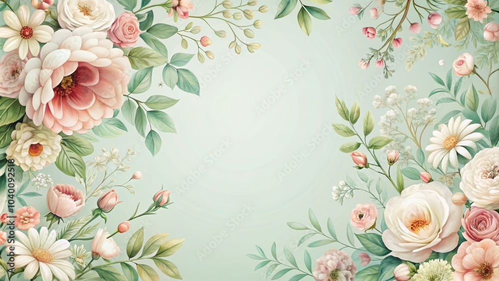 Fototapeta premium Elegant Floral Background for Spring Events