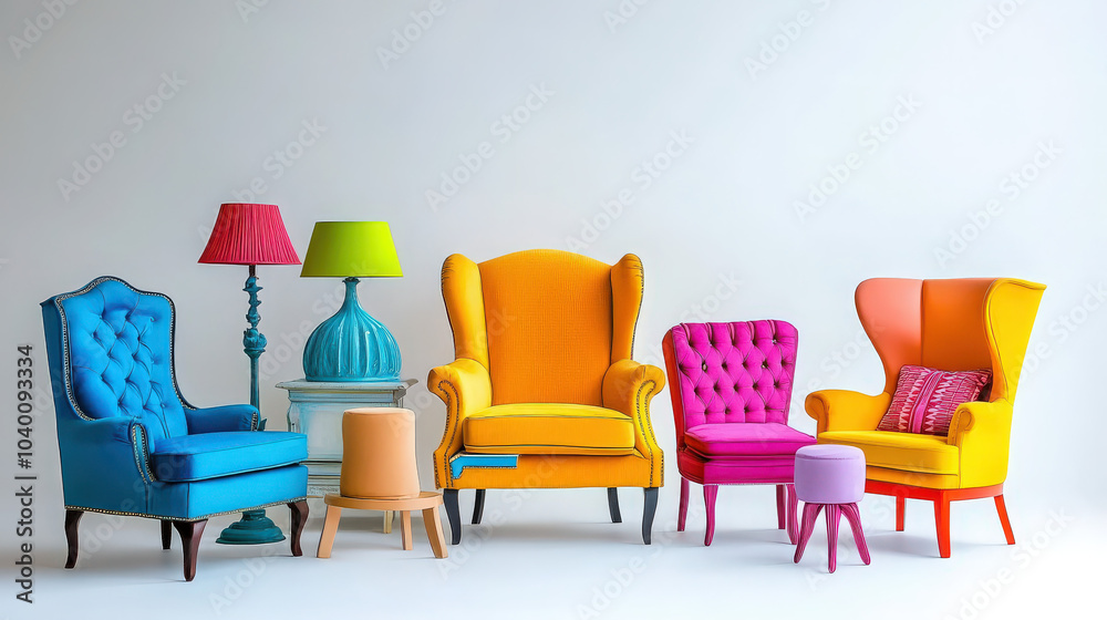 Fototapeta premium colorful furniture