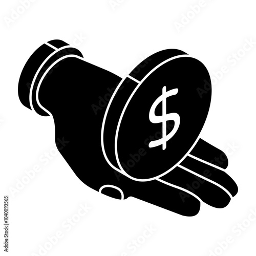 An icon design of dollar 