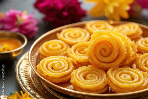 tasty muruku for deepavali celebrate food photo