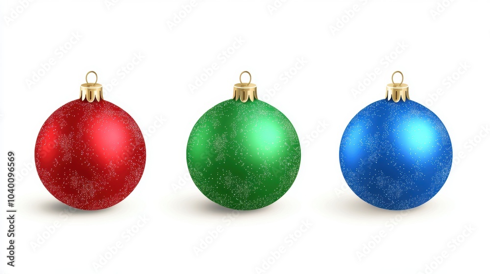 Fototapeta premium Isolated decoration ornament for holiday season.