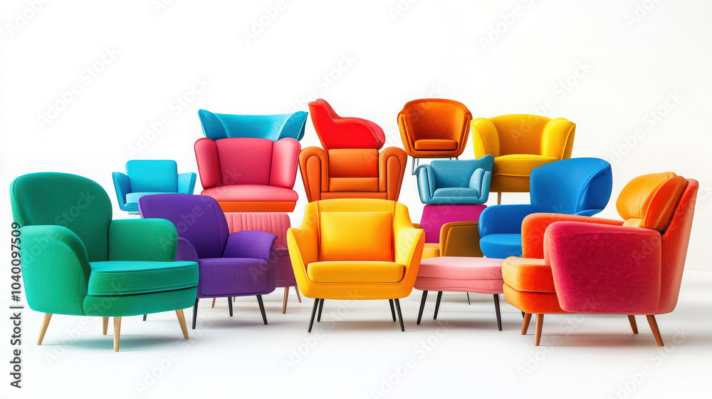 Obraz premium colorful furniture