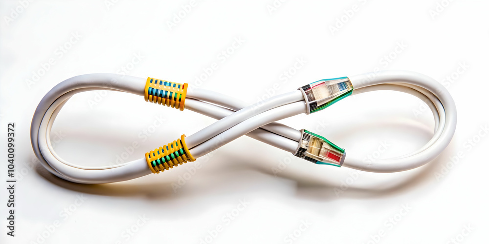 Close Up Network Cable Infinity Symbol Macro Image Endless Possibilities Global Data Network Ample Copy Space Photo Stock Concept Creative Visuals Technology Art Close Up Network Cable Infinity Symbol Macro Image Endless Possibilities Global Data Network Ample Copy Space Photo Stock Concept Creative Visuals Technology Art