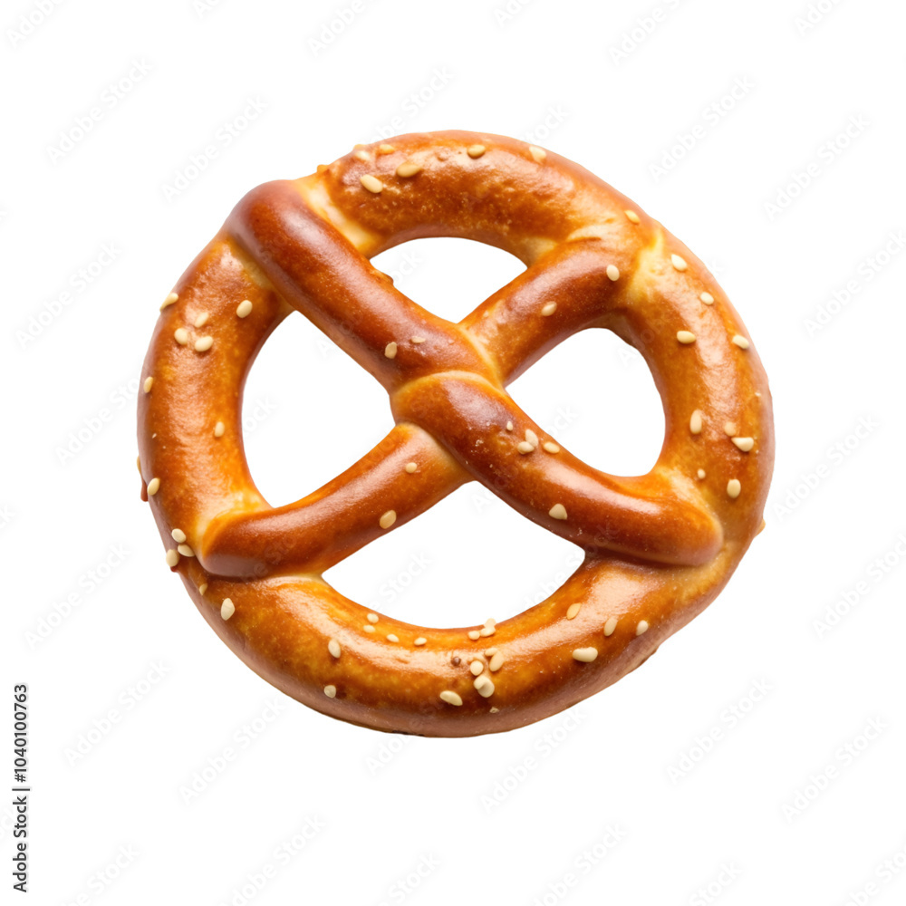 pretzels isolated on white background - Generative AI pretzels isolated on white background - Generative AI