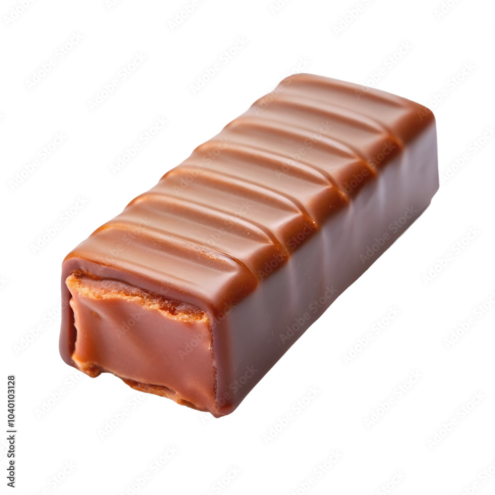 Chocolate bar isolated on transparent background - Generative AI