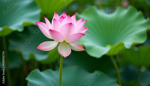  Pink Lotus Flower in Bloom