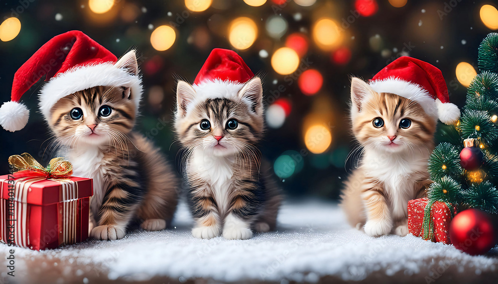 christmas cat and gifts christmas cat and gifts