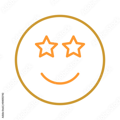 Star-Struck Vector Icon