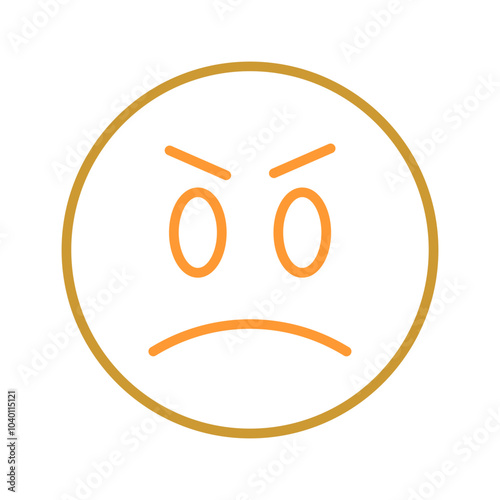 Angry Face Vector Icon