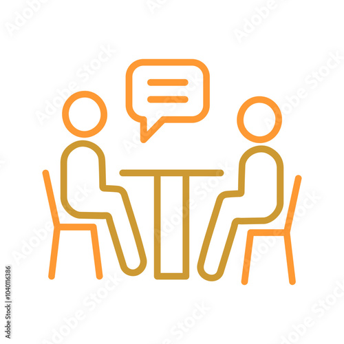 News Interview Vector Icon