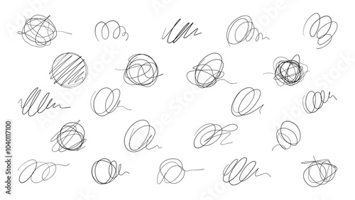 Hand Drawn Abstract Scribble Lines