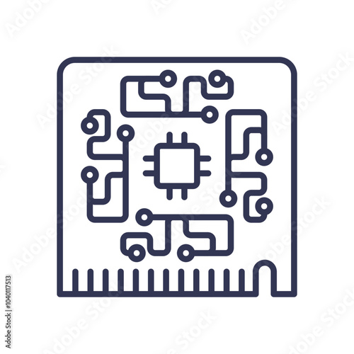 Circuit board symbolizing integration and complexity in technology.