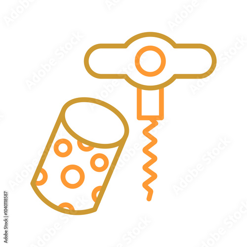 Wine Cork Vector Icon