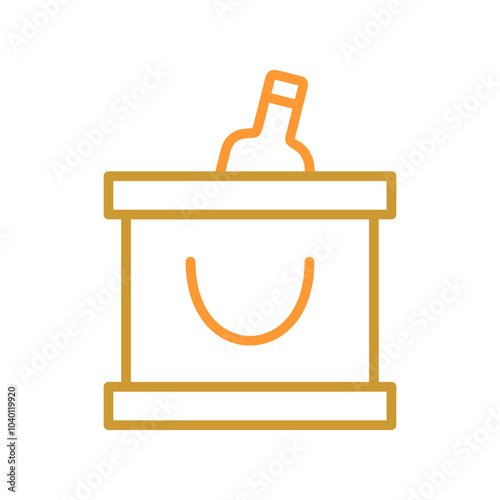 Wine Cooler Vector Icon