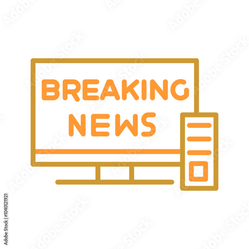 Breaking Story Vector Icon