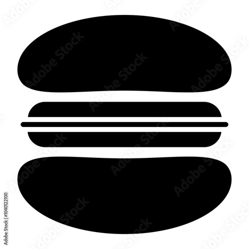 Makin's hamburger is layered with bread, meat and vegetables and also has mayonnaise and sauce inside.
