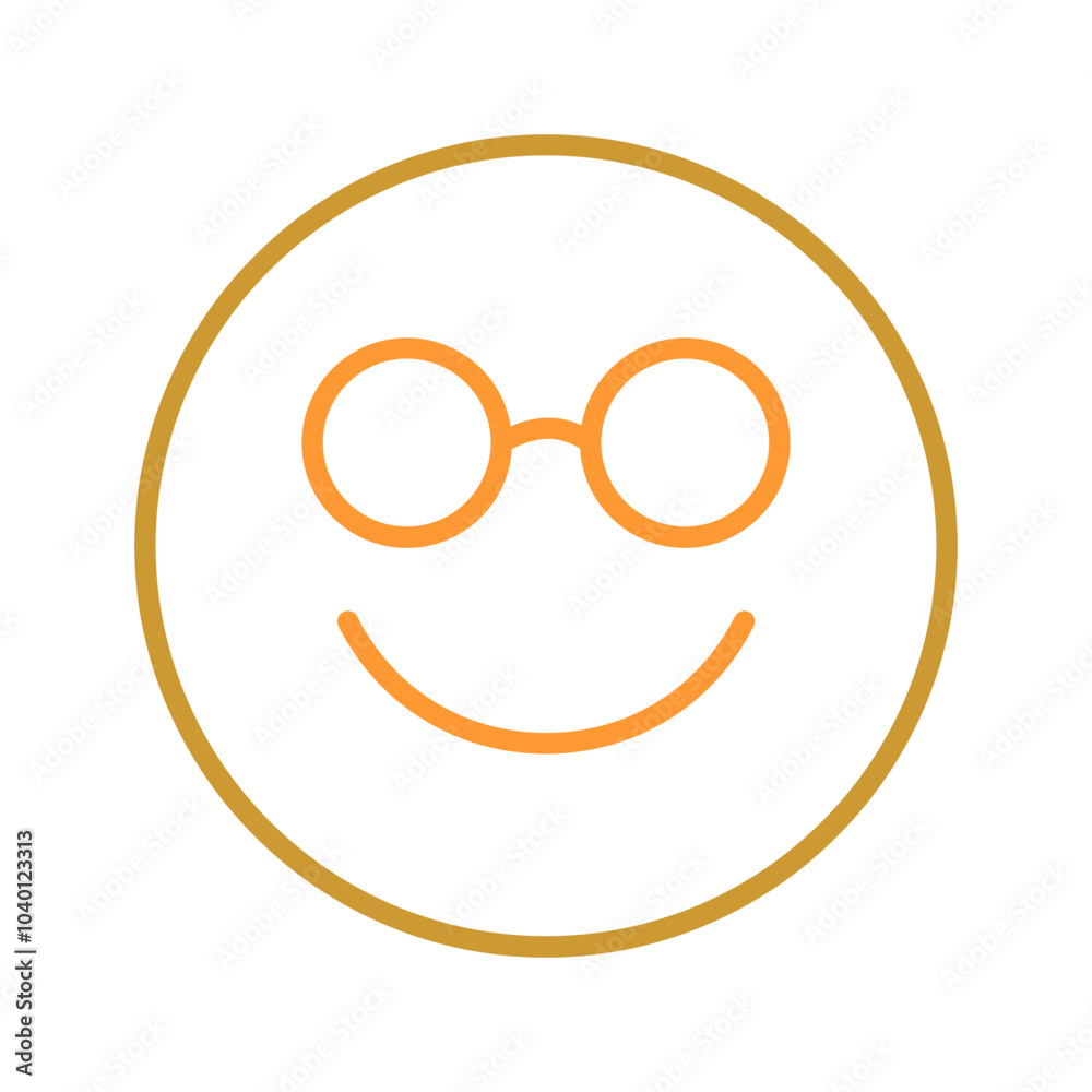 Nerd Face Vector Icon Nerd Face Vector Icon