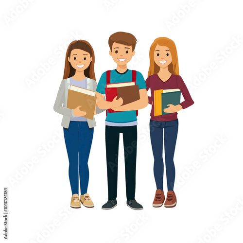 Group of Students Holding Books