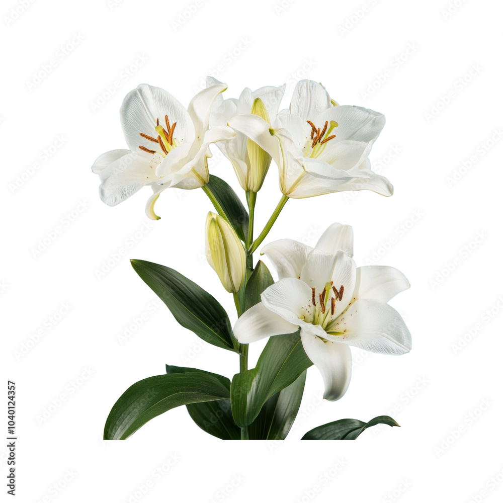 Obraz premium White Lilies in Bloom