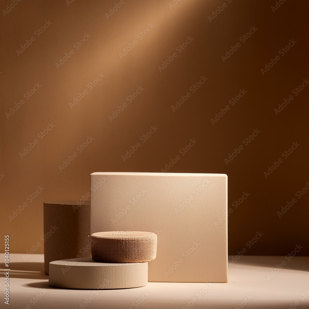 empty light wall studio background in brown cream colors used for presenting cosmetic nature products for sale online empty light wall studio background in brown cream colors used for presenting cosmetic nature products for sale online