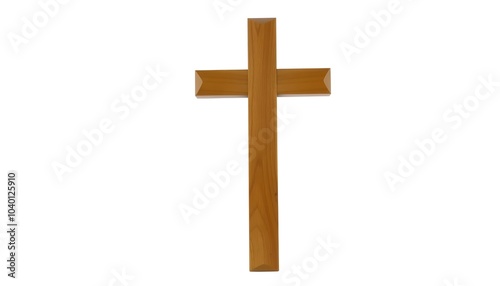 cross on a white