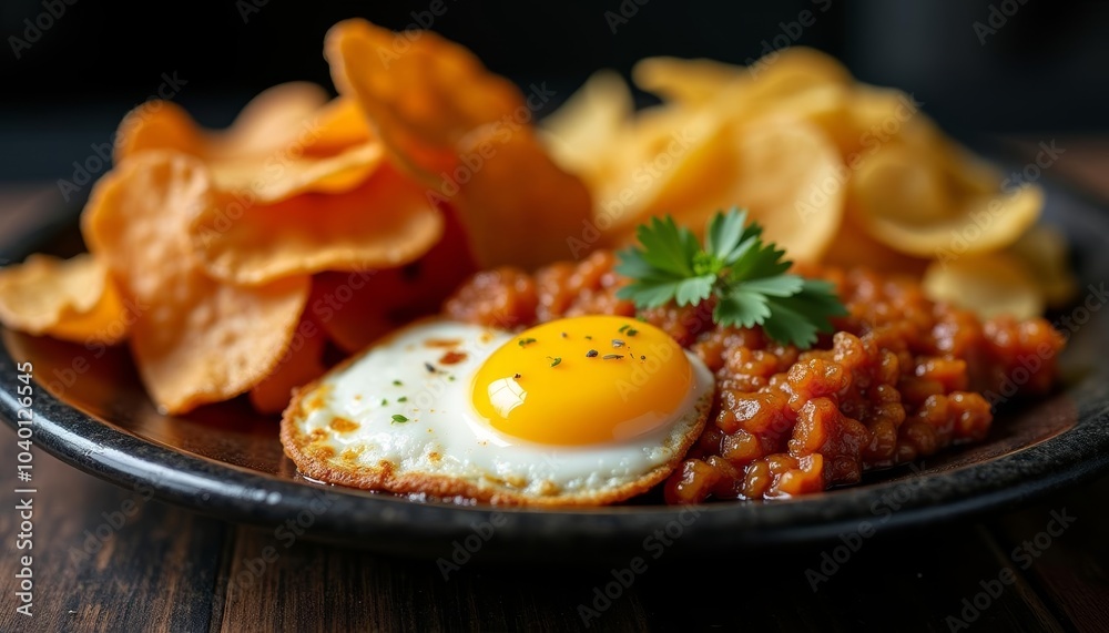 A deliciously balanced meal ready to be savored A deliciously balanced meal ready to be savored