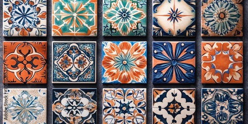 Vibrant Moroccan Mandala, intricate geometric designs, bold colors, architectural elegance, rich textures, cultural artistry