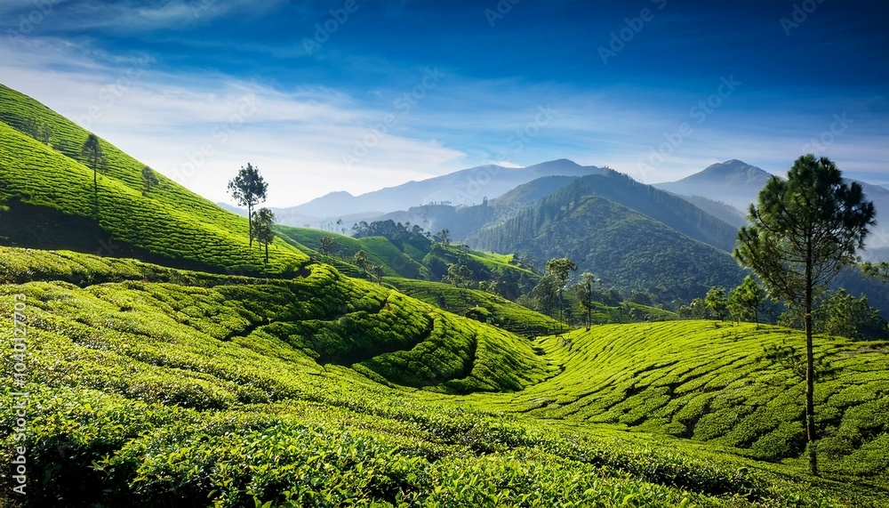 mountain tea plantations in munnar mountain tea plantations in munnar