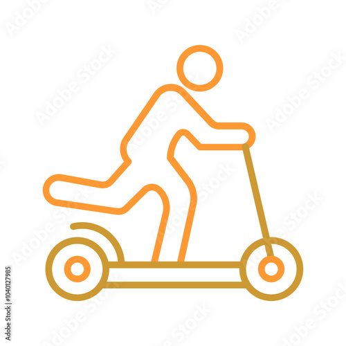 Kick Scooter Vector Icon