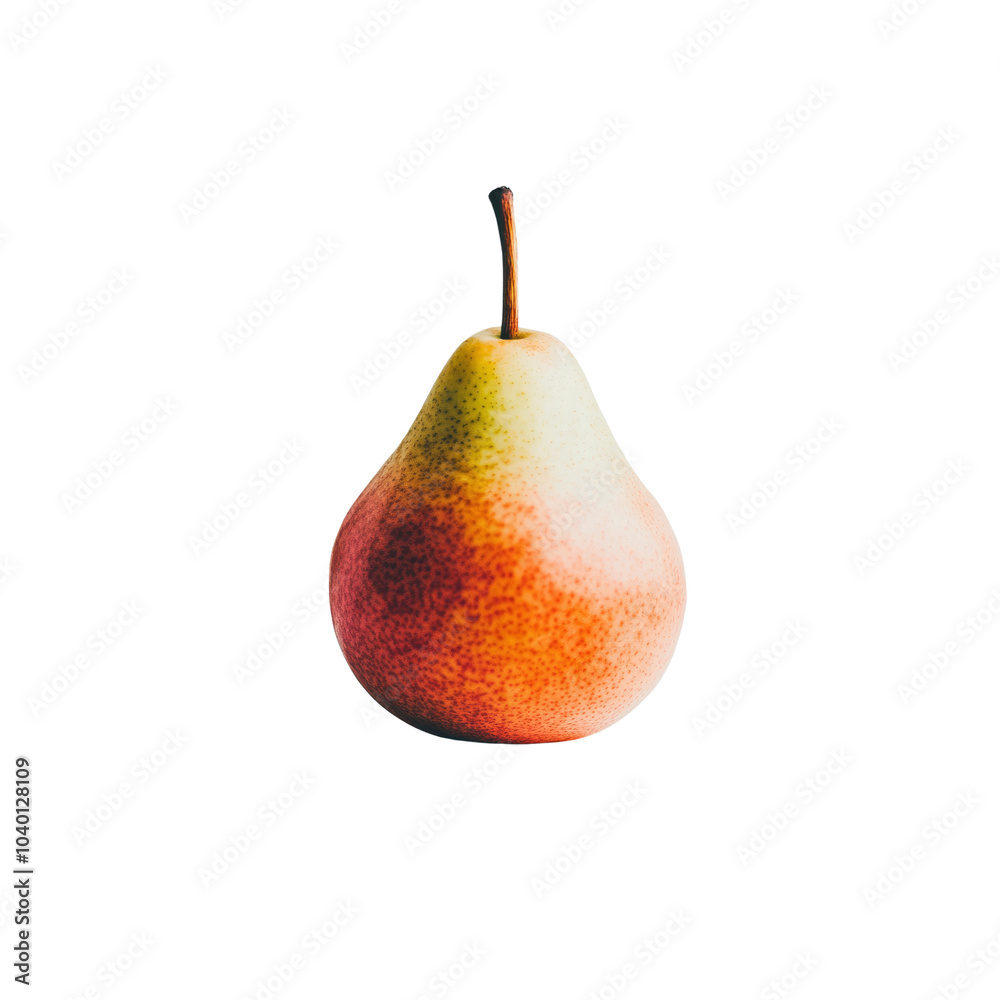 Ripe Red Pear Isolated on White Background Ripe Red Pear Isolated on White Background